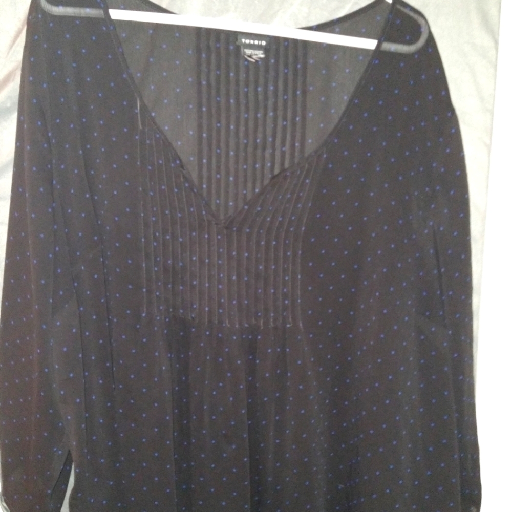 Torrid sheer blouse
